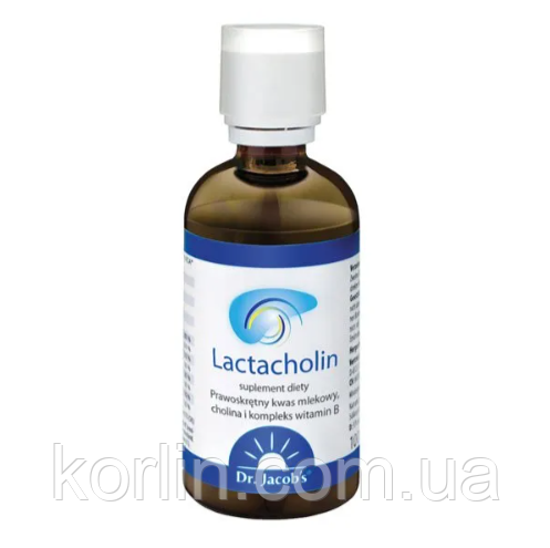 Молочна кислота + Вітамінний комплекс Групи В 100 краплі Dr. Jacob's Lactacholin Німеччина Доставка з ЄС