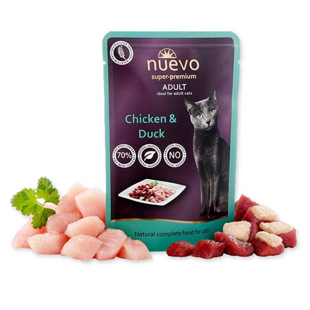 Вологий корм Nuevo Adult Cat Курка та качка - 85 г