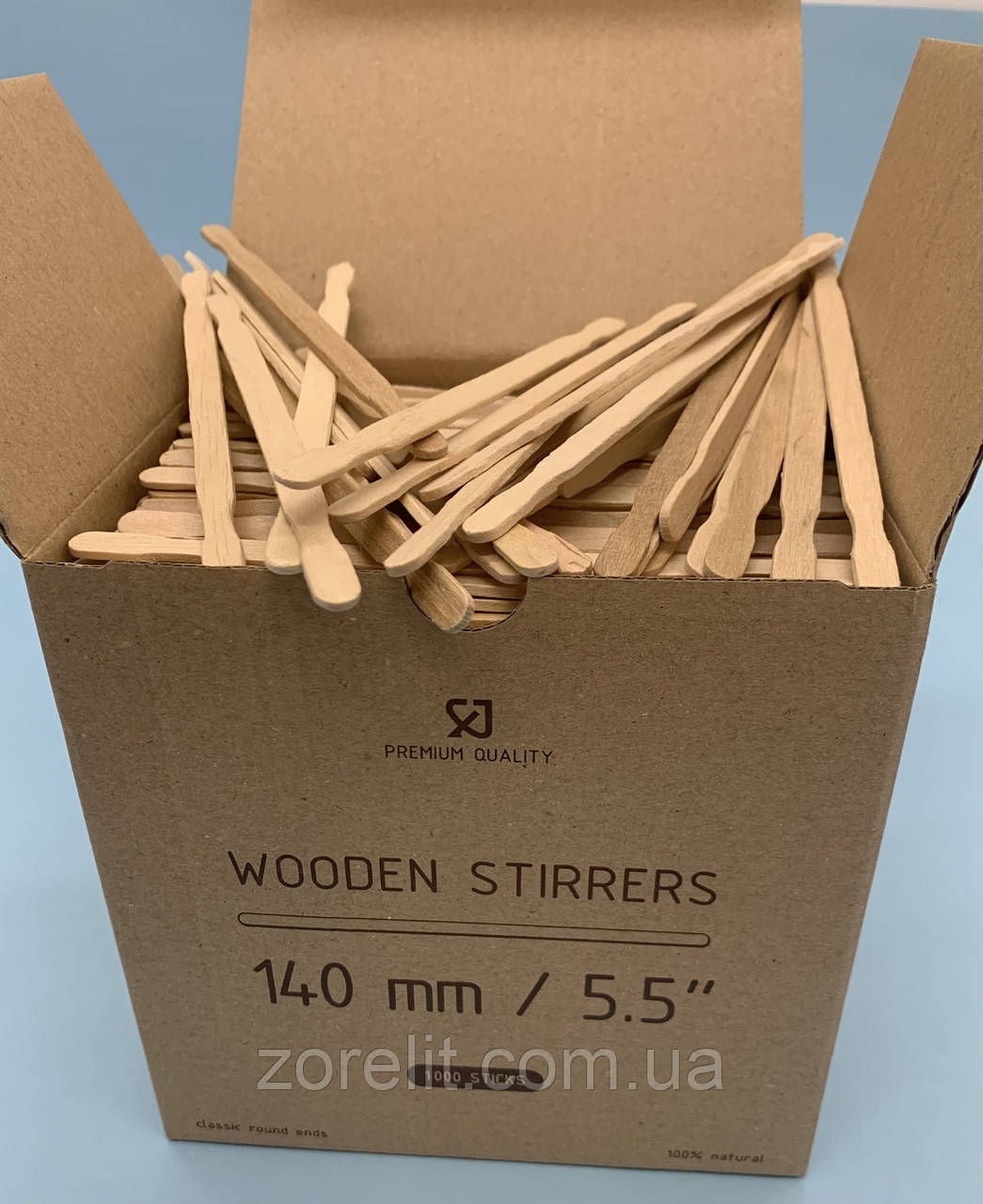 Мішалка дерев’яна Преміум, 1000 шт/уп, фото 1