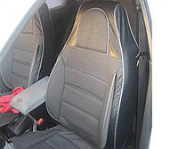 Чехлы салона Chevrolet Niva 2123 2002-2014 "пилот" кожзам+ткань серые