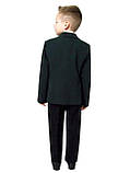Піджак шкільний для хлопчика м-846 розмыр 116 зелений тм "Попелюшка", фото 2