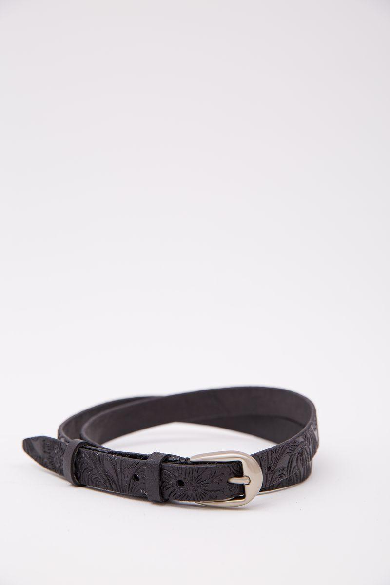 Чорний жіночий ремінь, зі шкірозамінника, 96RL20S0W3, фото 1