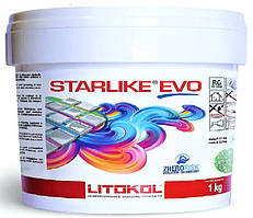 Епоксидна затирка для плитки Litokol Starlike EVO 100 (екстра білий) 1 кг