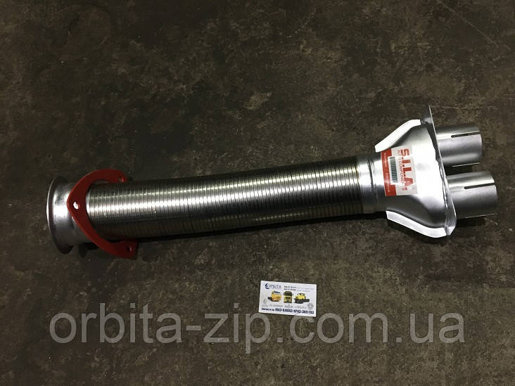 5320-1203012 Металорубкав КАМАЗ з трійником у зборі неіржавка сталь (SILA)