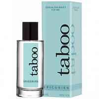 Туалетна вода з феромонами для чоловіків TABOO EPICURIEN, 50 ml