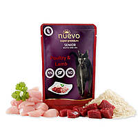 Вологий корм Nuevo Cat Senior Птах та баранина - 85 г