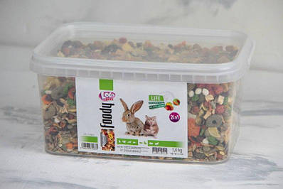 Lolo pets Корм для хом'яків і кроликів овочево-фруктовий мікс 1,6 кг 71063