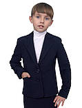 Піджак шкільний для дівчинки м-853 розмір 152   синій тм "Попелюшка", фото 2