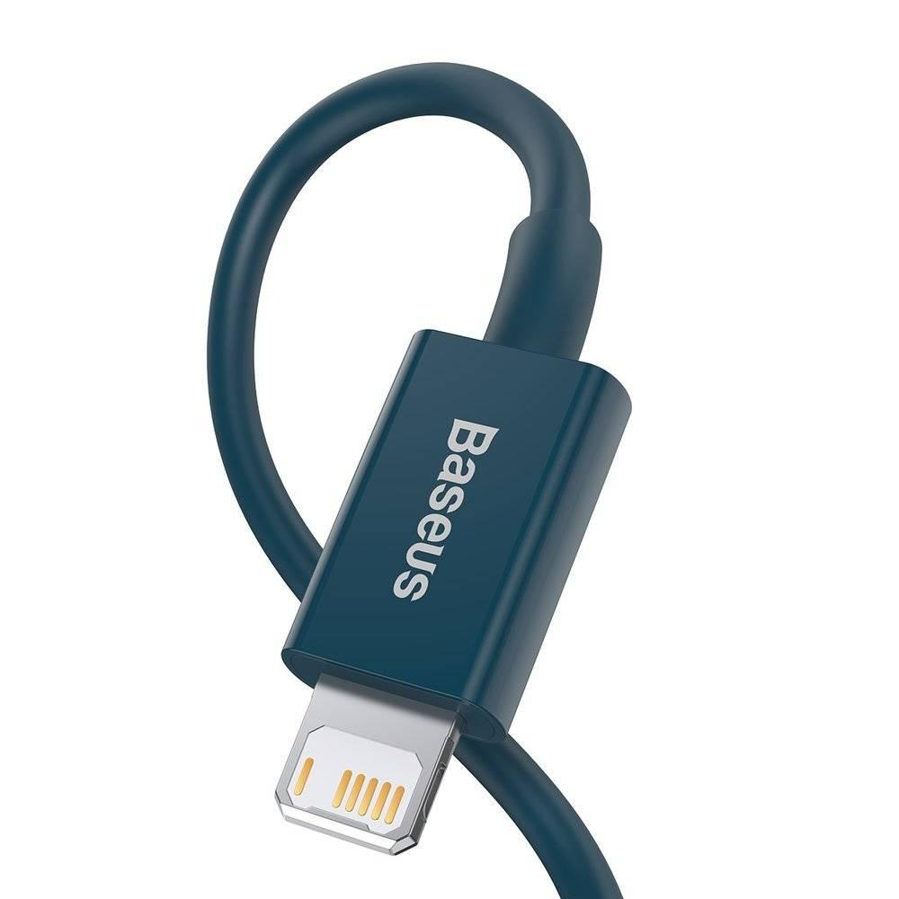 Кабель USB to Lightning 2 метра Baseus Superior Fast Charging Data 2.4A 2m Blue -