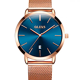 Ультратонкий стрільцевий кварцовий наручний годинник із металевим браслетом із японським механізмом, фото 6