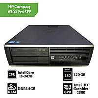 Системный блок HP Compaq 6300 Pro SFF (Core I5-3470 / 4Gb / SSD 120Gb)