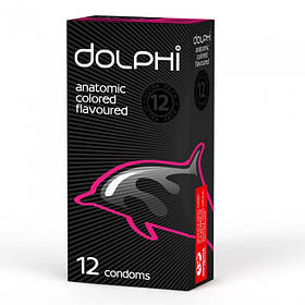 Презервативи Dolphi Anatomic Flavoured Colored, 12 шт