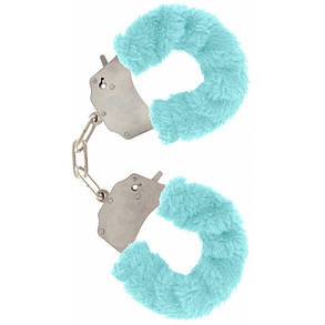 Качеські наручники Toy Joy (Гландія) Furry Fun, блакитні all СКІДКА, фото 2