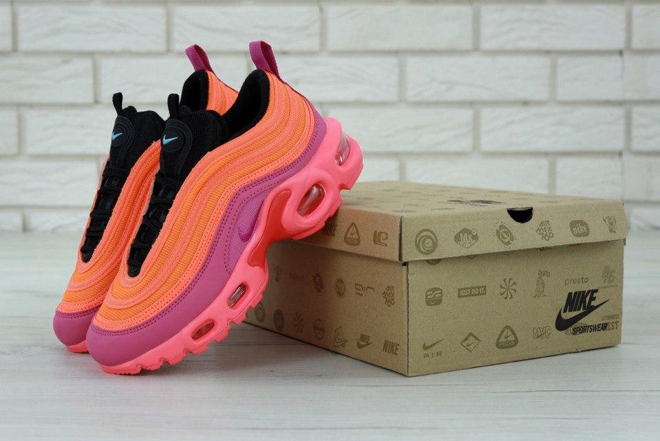 Nike air best sale pink orange