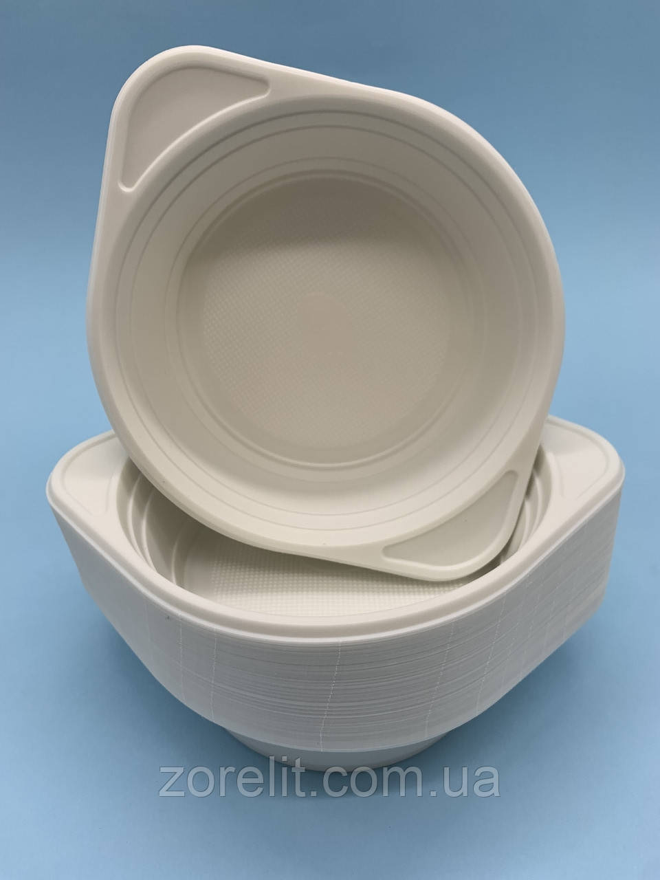 Тарілка пластикова глибока 165 мм, 100 шт/уп, фото 1