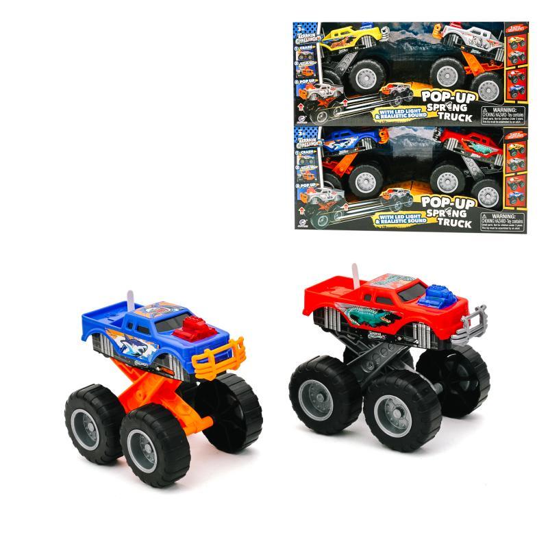 Набір машинок Terrain Challenger звук, світло Pop-up spring Truck на батарейках (GY-901)