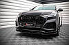 Сплиттер Audi RSQ8 (18-23) тюнінг обвіс губу спідницю елерон (V2), фото 2