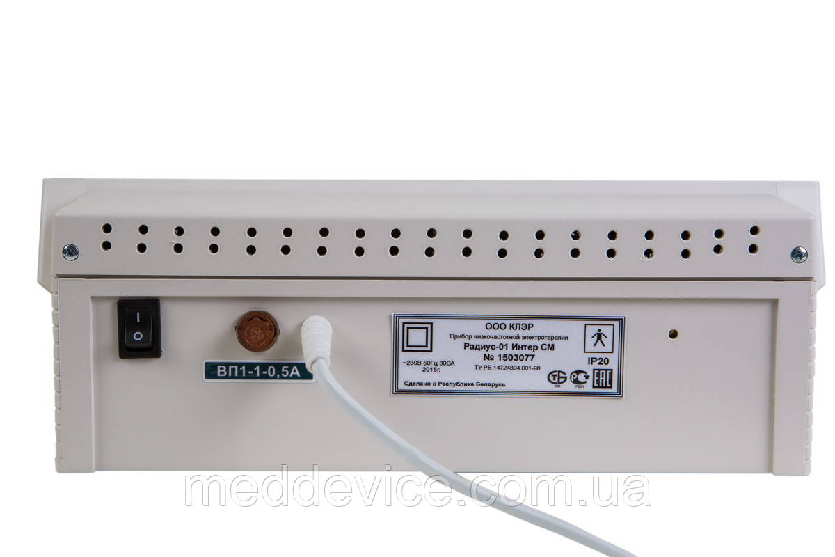 Аппарат низкочастотной электротерапии «Радиус-01 Интер СМ» (режимы: СМТ, ДДТ, ГТ, ТТ, ФТ, ИТ) - фото 4 - id-p1651254335