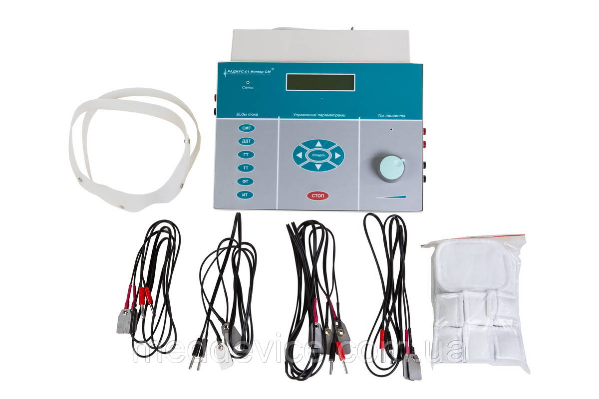 Аппарат низкочастотной электротерапии «Радиус-01 Интер СМ» (режимы: СМТ, ДДТ, ГТ, ТТ, ФТ, ИТ) - фото 6 - id-p1651254335