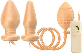 Анальна пробка Butt Plug з грушів і вібрацій від Seven Creations all СКІДКА all СКИДКА603