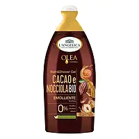 Гель для душу з какао та лісовим горіхом L'angelica Cacao/Nocciola Bio Emolliente Olea Naturae, Італія