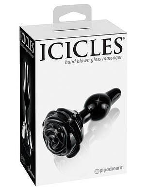 Анальна пробка Pipeedream Icicles No. 77 з трояндою all СКІДКА all СКИДКА1689, фото 3