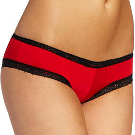 Еротичні труси шорти Red-Black Microfiber Lace Boyshorts від BACI Lingerie  all СКИДКА753