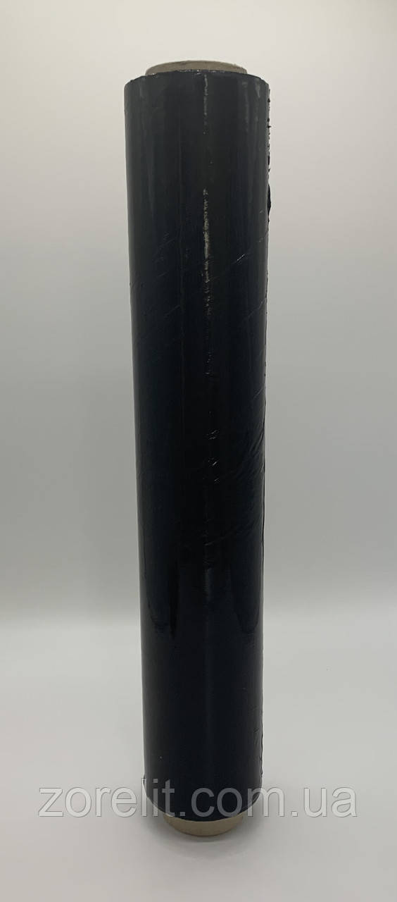 Рулон плівка упакова палітурна чорна 2.2 кг, фото 1
