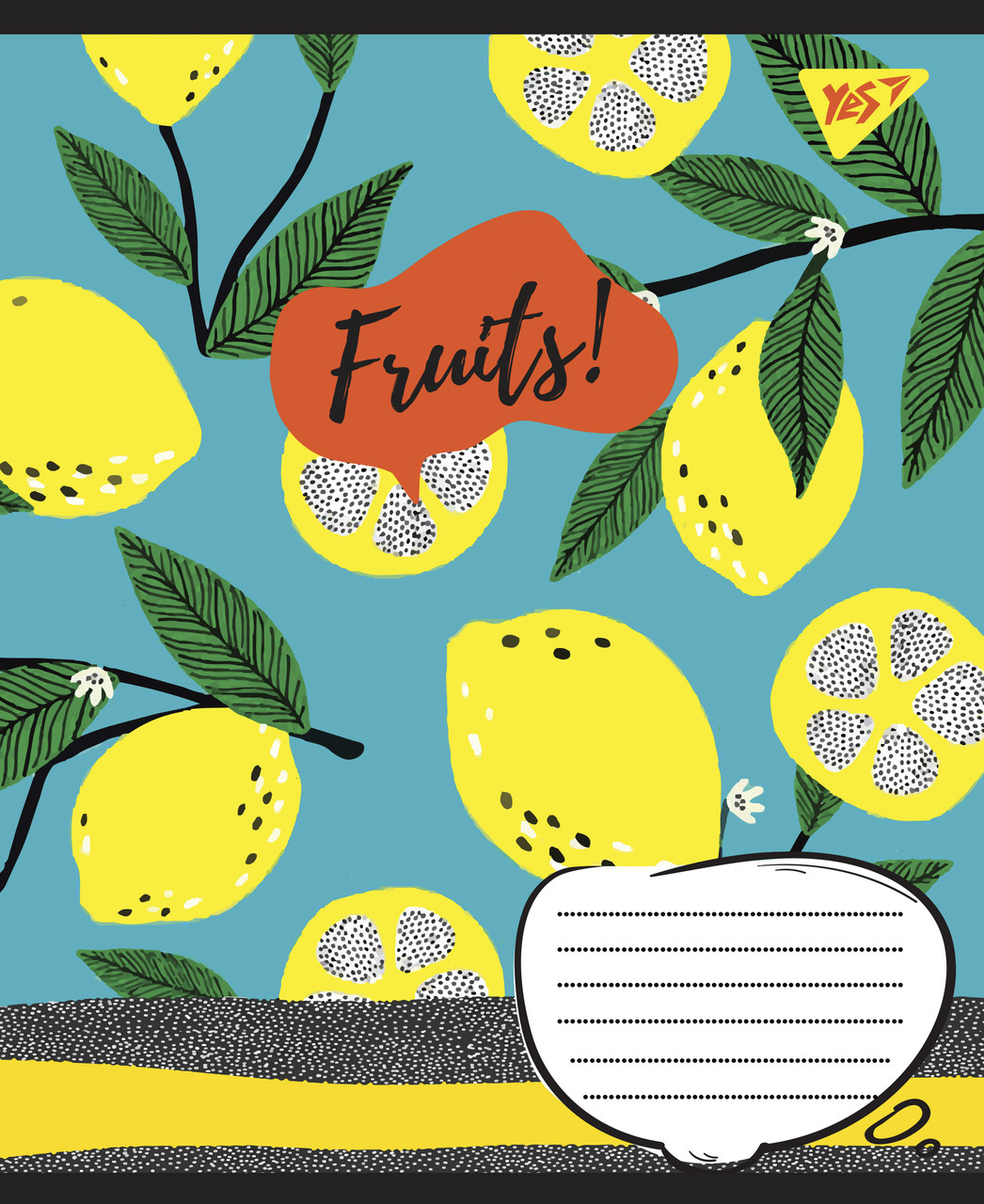 Набір зошитів учнівських А5/36 лін. YES Fruits (15 штук мікс)
