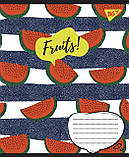 Набір зошитів учнівських А5/36 лін. YES Fruits (15 штук мікс), фото 4