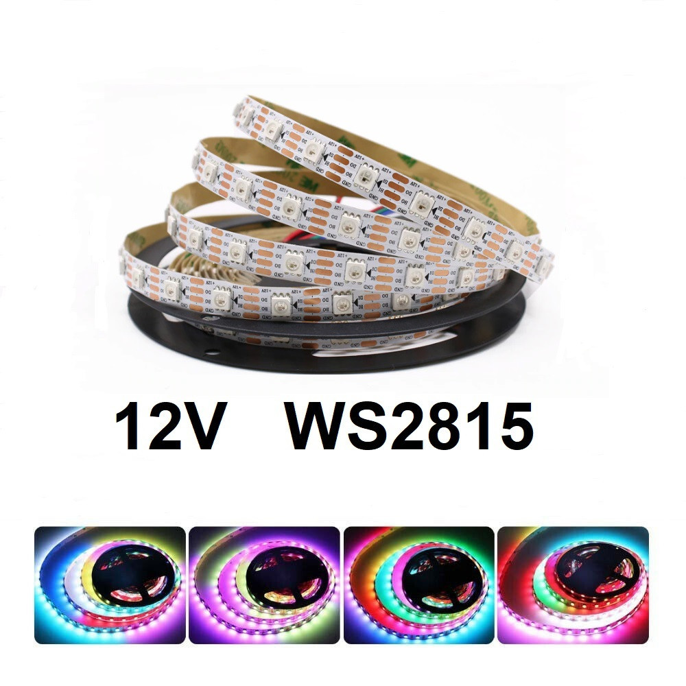 Світлодіодна стрічка SMART RGB WS2815 12V, 5050, 60 led/m, 14.4W, IP20, Standart. Гарантія – 12 місяців