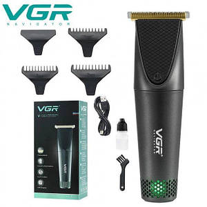 Бездротова машинка для стрижки волосся VGR090, Акумуляторна машинка триммер для стрижки, Набір для стрижки