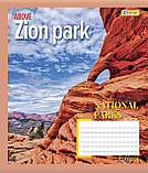 Набір зошитів учнівських А5/48 кл. 1В National parks (10 штук мікс), фото 6