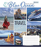 Набір зошитів учнівських А5/60 лін. 1В Travel design (10 штук мікс), фото 4
