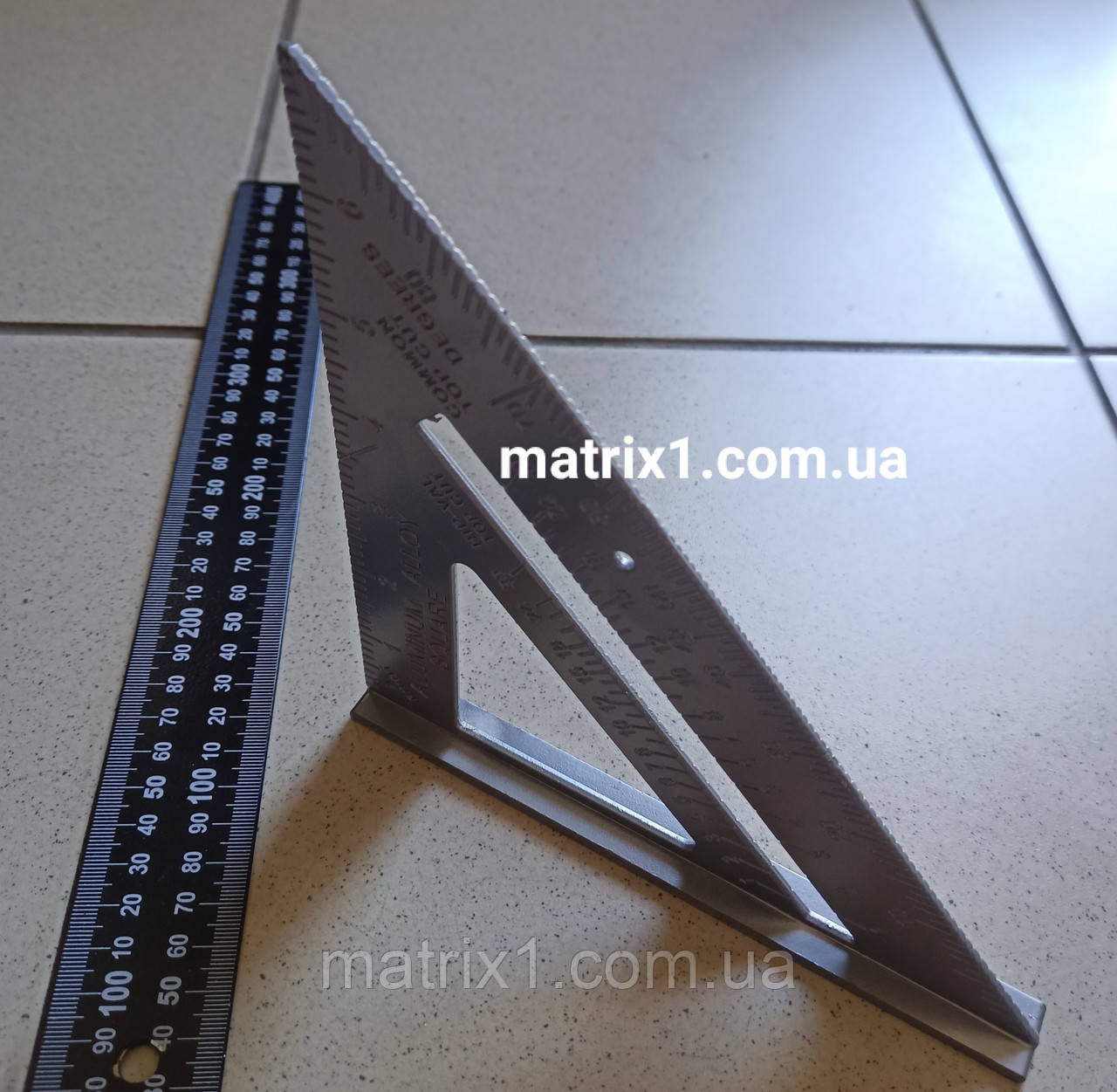 Купить Угольник Свенсона алюминий, транспортир Swanson 250 мм, цена 125 ...