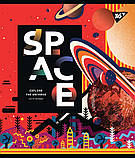 Набір шкільних зошитів  24 аркушів лінія YES Space Abstract 10 штук, фото 4