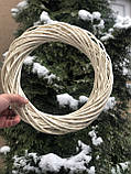 ОПТ та роздріб. d 30см Вибілерий вінок з лози. . Арт:50905, фото 5