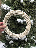 ОПТ та роздріб. d 30см Вибілерий вінок з лози. . Арт:50905, фото 4