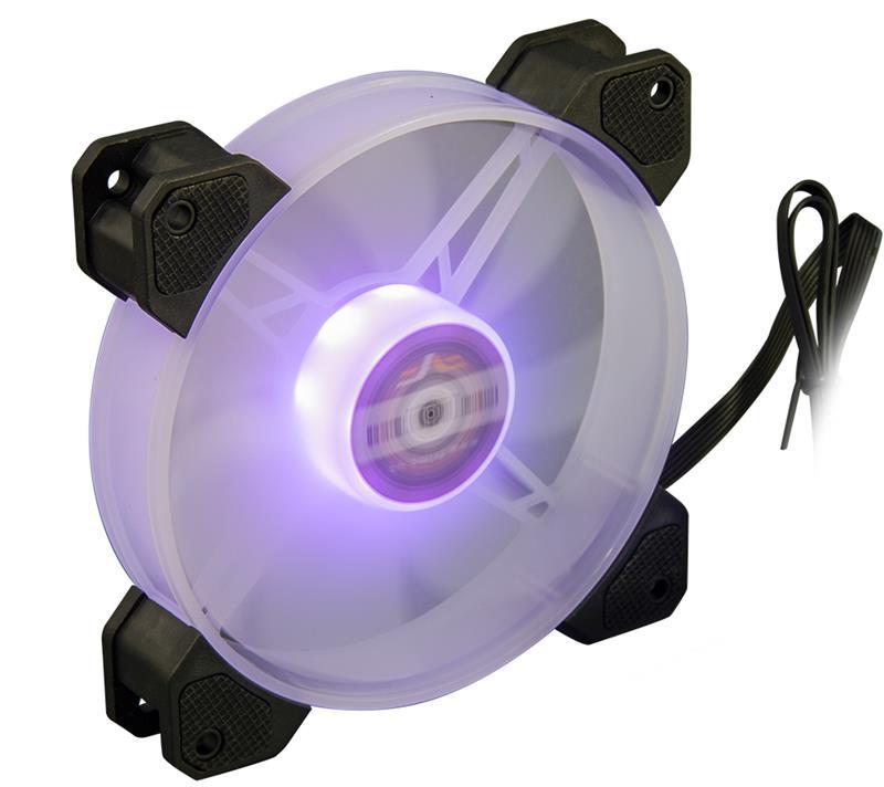Вентилятор Frime Iris LED Fan Mid RGB HUB (FLF-HB120MRGBHUB8), 120х120х25 мм, 6-pin, Black