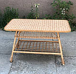 Стіл плетений обідній з лози 120х70см . Арт:5756, фото 4