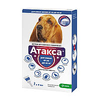 Атакса краплі для собак від 25 до 40 кг проти бліх, кліщів, вошей, волосоїдів 4,0 мл – 1 піп.