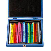 Худ. подарунковий набір акварельних кольорових олівців KOH-I-NOOR PROGRESSO 8758, дерев’яний пенал
