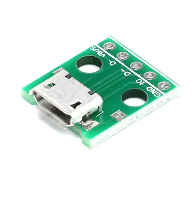 Коннектор micro USB на DIP 2.54 плата с разводкой гнездо разъем штекер ...