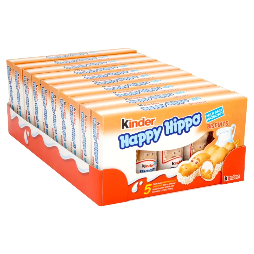 Блок Kinder Happy Hipppo Hazelnut 10x103g, фото 1