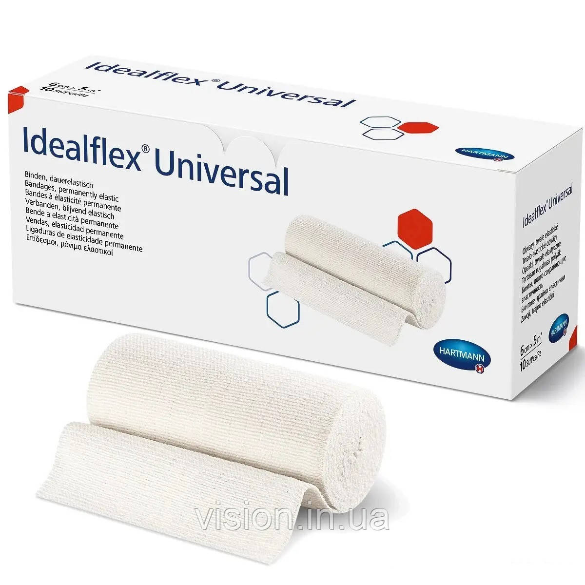 Бинт, постійно еластичний Idealflex Universal 6см х 5м 1шт / Ідеалфлекс Універсал, фото 1
