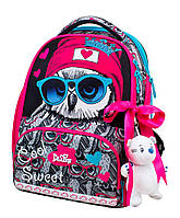 Набір шкільний рюкзак + пенал + мішок для взуття для дівчаток DeLune 10-003