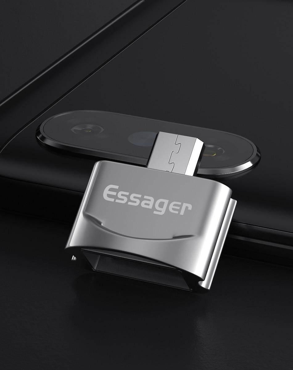 Адаптер Essager Micro USB OTG to USB Silver (ECJOTGM-WJ10) - фото 9 - id-p1651312308