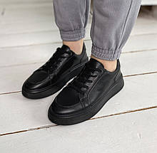Кросівки-кеди жіночі Комфорт чорні, розмір 40