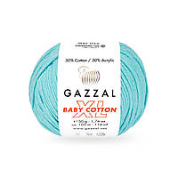 Пряжа GAZZAL Baby cotton XL 3451 Лазурный (Газзал Беби Коттон XL)