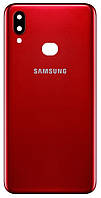 Задня кришка Samsung A107F Galaxy A10s, червона, оригінал 100 % (Китай) + скло камери